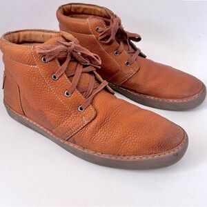 UGG Australia Mens Alin Pebbled Leather Lace Up Chukka Boots Size 10.5